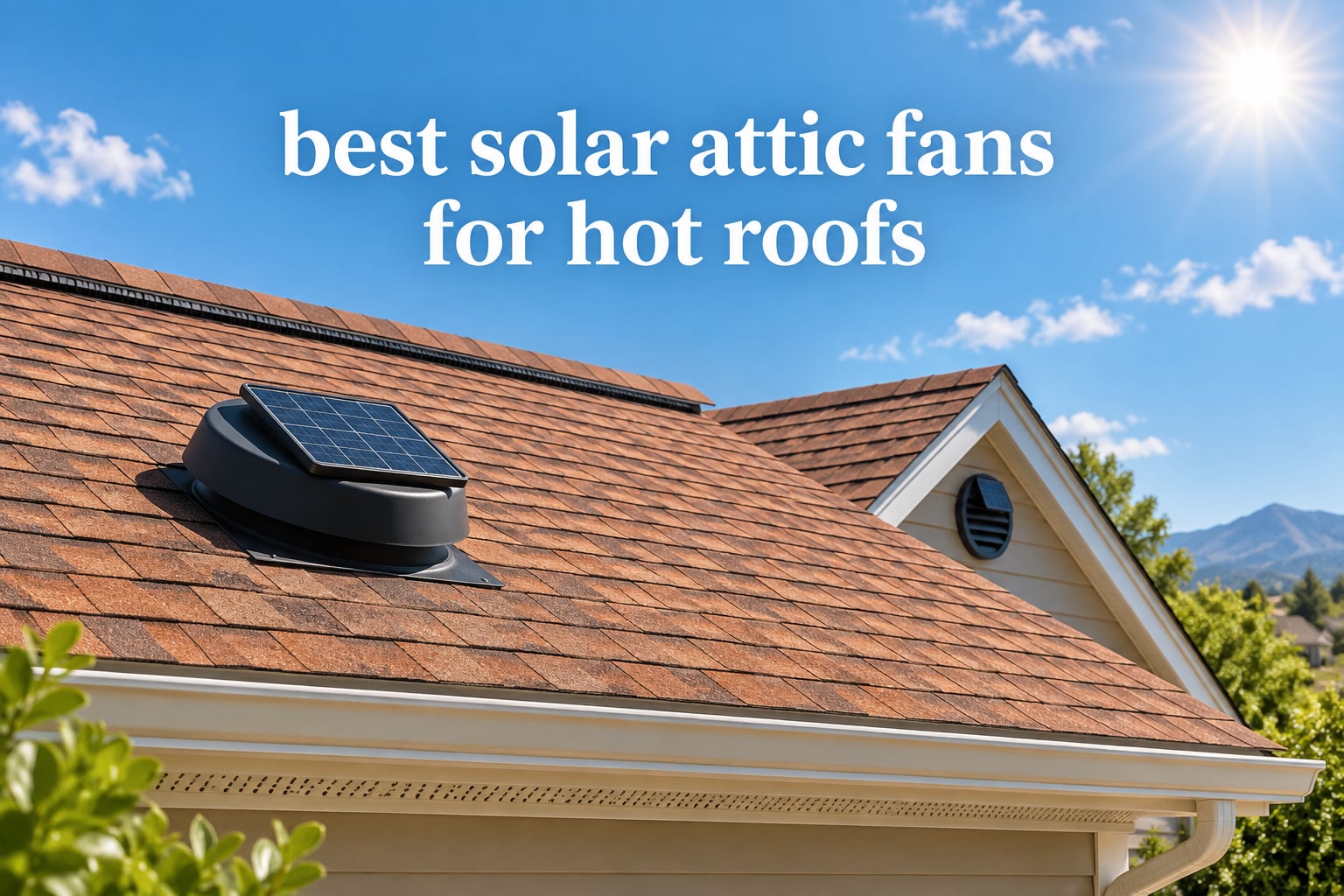 best solar attic fans for hot roofs